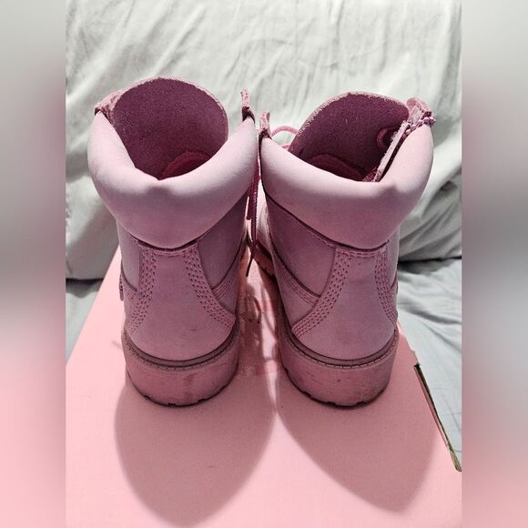 Timberland light pink girls boot 1 - Picture 3 of 6